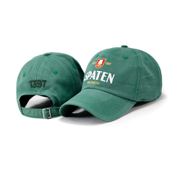 Boné Verde Estonado Spaten - Daddy Cap [PACK 50 UNIDADES]