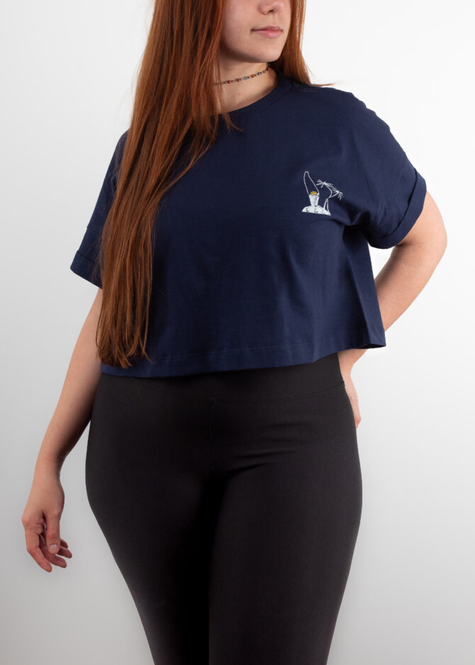 Cropped Azul "Prancha" Corona [PACK 50 UNIDADES]