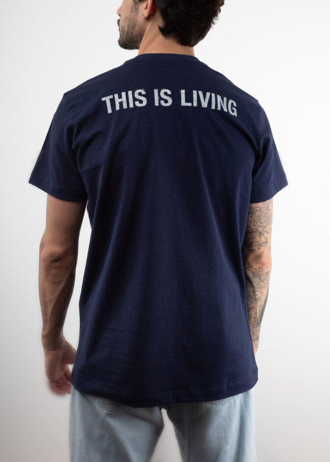Camiseta Tradicional Azul "Prancha" Corona [PACK 50 UNIDADES]
