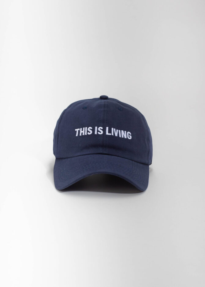Boné Azul “This is Living” Corona – Daddy Cap [PACK 50 UNIDADES]