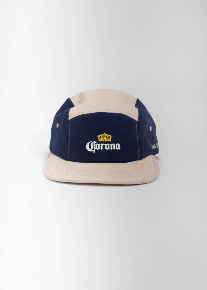 Boné Corona Bicolor – 5 Panel [PACK 50 UNIDADES]