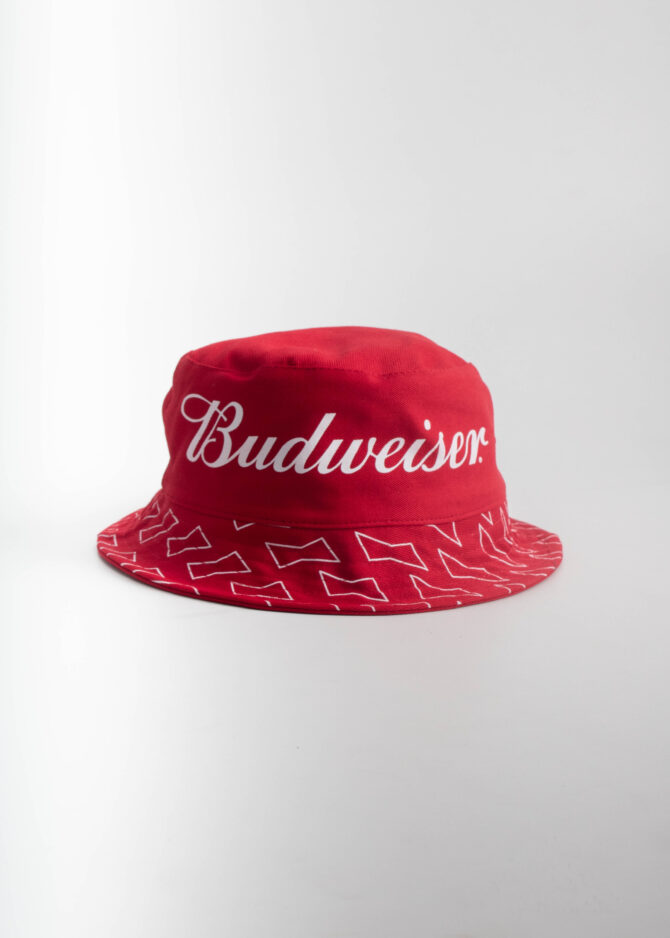 Bucket Hat Budweiser - Dupla Face [PACK 50 UNIDADES]