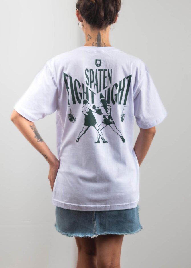Camiseta Branca Spaten Fight Night [PACK 50 UNIDADES]