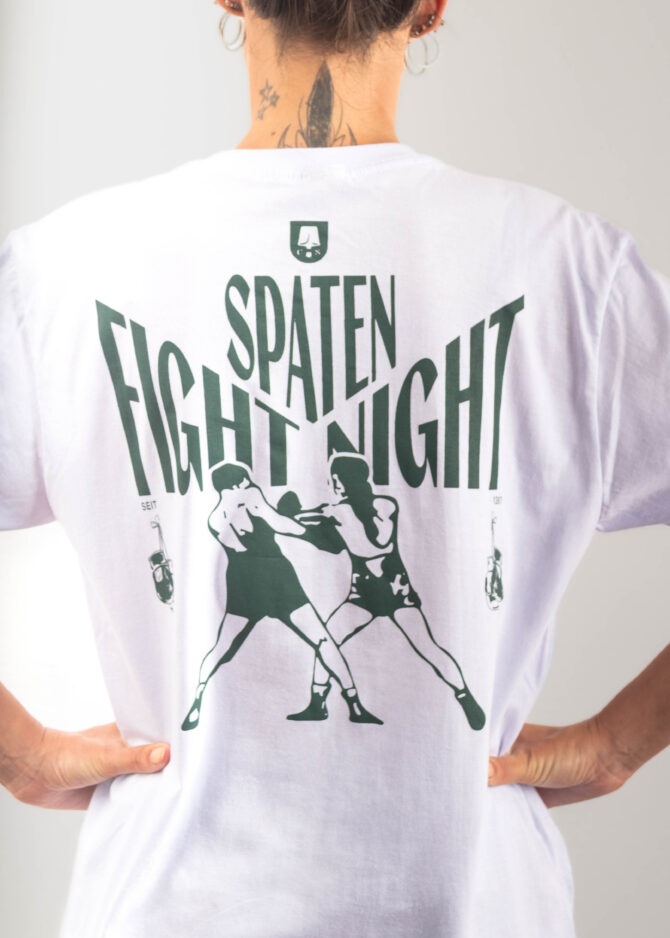 Camiseta Branca Spaten Fight Night [PACK 50 UNIDADES]