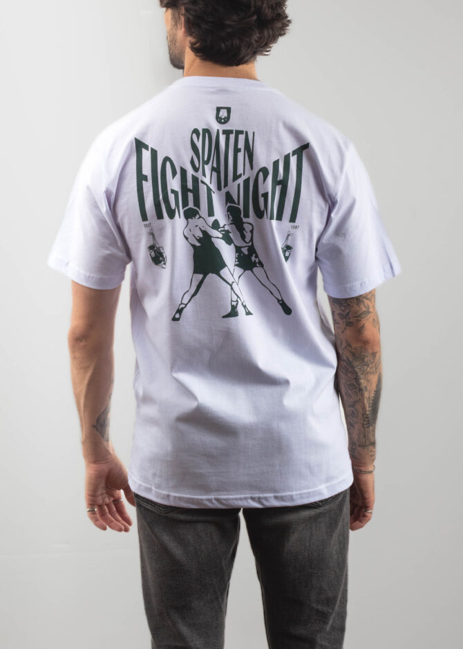 Camiseta Branca Spaten Fight Night [PACK 50 UNIDADES]
