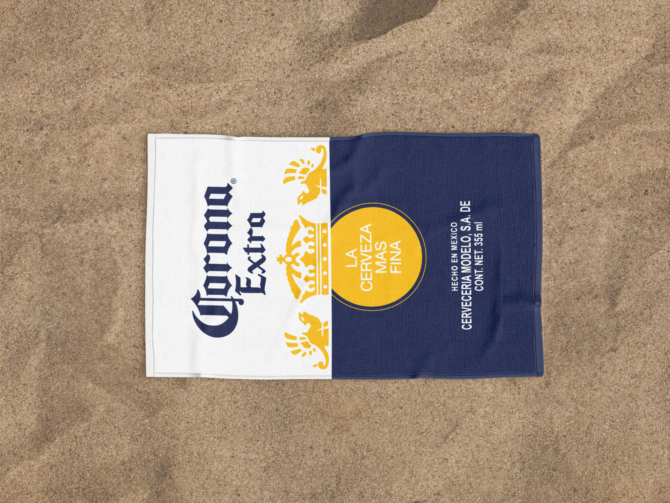 Toalha de Praia Corona [PACK 50 UNIDADES]